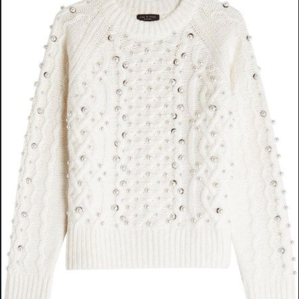 rag & bone jemima beaded sweater